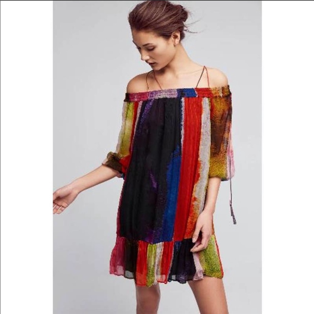 FLOREAT by Anthro ZORA Stripe Dress Size XS